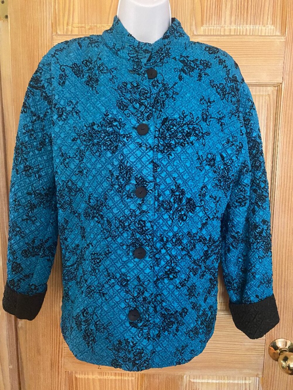 Vintage Tally-Ho Womens Chinese Inspired Jacket Size: Small